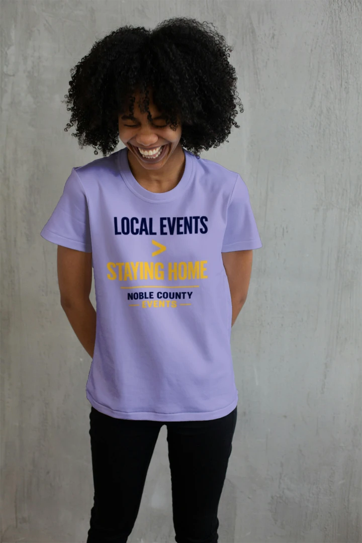 Local Events Staying Home Dark Print | Noble County Event